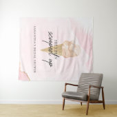 水彩アイスクリームブライダルシャワー写真の背景 タペストリー (インサイチュ(横))