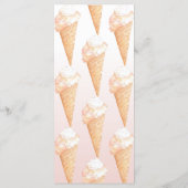 水彩アイスクリームブライダルシャワー メニュー (裏面)