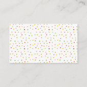 水彩アイスクリームベビーシャワーおむつラッフル エンクロージャーカード (裏面)