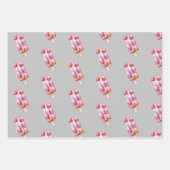 水彩アイスクリーム包装紙 ラッピングペーパーシート (正面2)