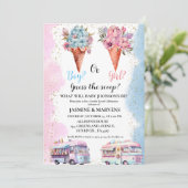 水彩アイスクリーム性別が明らかだと思う 招待状 (スタンド正面)