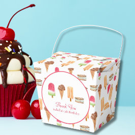 水彩アイスクリーム&アイスキャンディー 誕生日おめでとうございます フェイバーボックス