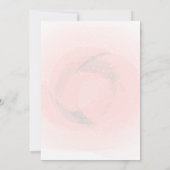 水彩アイスクリーム、フラミンゴスバースデーパーティー 招待状 (裏面)