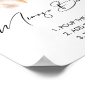 水彩アイスクリーム ブライダルシャワー ミモザ バー サイン (角)