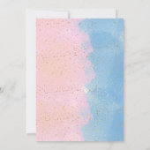 水彩アイスクリーム　性別発表を推測する 招待状 (裏面)