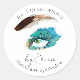 水彩アイズ絵画メイクアイシャドウ包装 ラウンドシール
