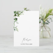 水彩アイビーブライダルシャワーサンキュー 招待状 (スタンド正面)