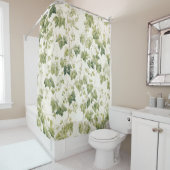水彩アイビー・リーグの優雅さ シャワーカーテン (インサイチュ)