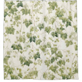 水彩アイビー・リーグの優雅さ シャワーカーテン (正面)