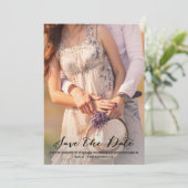 水彩アイボリーの花束 アネモネ セーブザデート (スタンド正面)