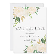 水彩アイボリーバラ結婚ズ