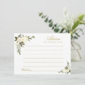 水彩アイボリーフローラアドバイス アドバイスカード (スタンド正面)