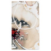 水彩アイボリーフローラボホフェザー結婚ズ スモールペーパーバッグ (裏面)