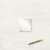 水彩アイボリーブルーフラワーポストイット注 ポストイット (デスク上)