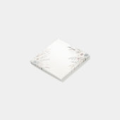 水彩アイボリーブルーフラワーポストイット注 ポストイット (アングル)