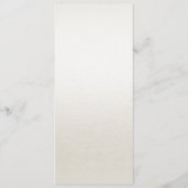 水彩アイボリーブルーフラワー結婚ズのメニュー メニュー (裏面)