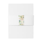 水彩アイボリーホワイト金ゴールドフローラ結婚ズ 招待状ベリーバンド (裏面例)