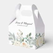 水彩アイボリー冬フローラ結婚ズ フェイバーボックス (裏面サイド)