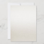 水彩アイボリー青い花のウェディングシャワー 招待状 (裏面)