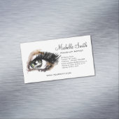 水彩アイラッシュエクステンションメイクアップブランディング マグネット名刺 (インサイチュ)