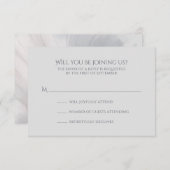 水彩アイリスウェディング 出欠カード (正面/裏面)