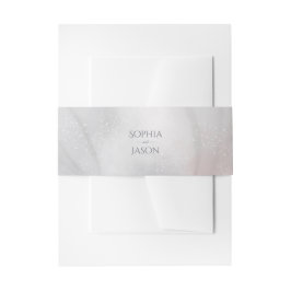 水彩アイリス結婚ズ 招待状ベリーバンド