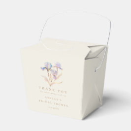 水彩アイリス ブライダルシャワー フェイバーボックス