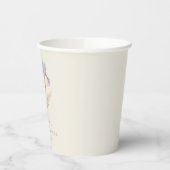 水彩アイリス ブライダルシャワー 紙コップ (左)