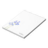 水彩アガパンツス ノートパッド (回転)