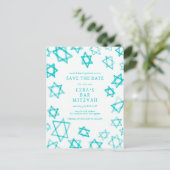 水彩アクアクールスターオブデイビッドバーバルミツワー 案内ポストカード (スタンド正面)