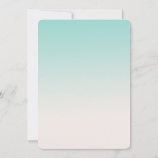 水彩アクアグラデーション金ゴールド紙吹雪白グリッター 招待状 (裏面)