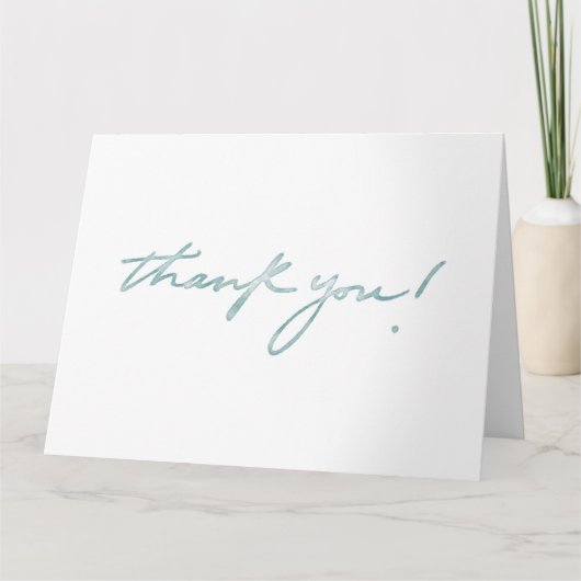 水彩アクアサンキューノート サンキューカード (正面)