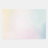 水彩アクアピンクイエロー絞り染め グラデーション ラッピングペーパーシート (正面2)