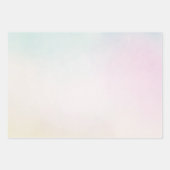 水彩アクアピンクイエロー絞り染め グラデーション ラッピングペーパーシート (正面)