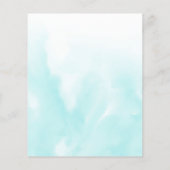 水彩アクアプレーンエレガントバジェット結婚ズ (裏面)