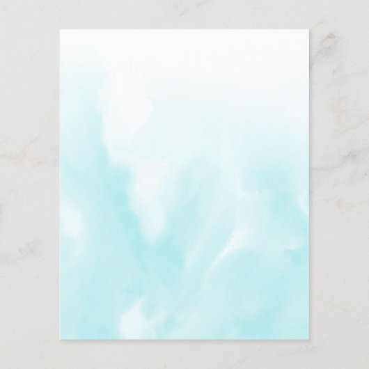 水彩アクアプレーンエレガントバジェット結婚ズ (裏面)