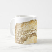 *~*水彩アゲイト金ゴールドグリッター岩 コーヒーマグカップ (正面左)