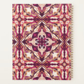 水彩アズレジョスペインの赤パーソナライズされた プランナー手帳 (裏面)