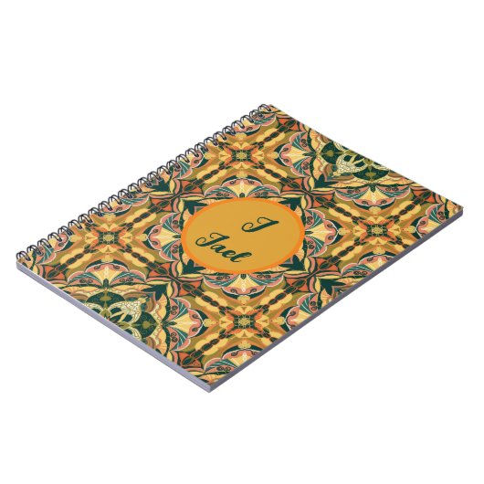 水彩アズレスペインのホパーソナライズされたイル ノートブック (左側)