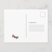 水彩アップルサイダーレシピ |ホリデーカード ポストカード (裏面)