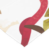 水彩アップルパターン ショートテーブルランナー (コーナー)