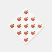 水彩アップルパターン スタンダードカクテルナプキン (角)