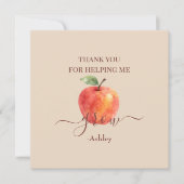 水彩アップル先生-サンキューカード (正面)