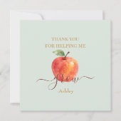 水彩アップル先生-サンキューカード (正面)