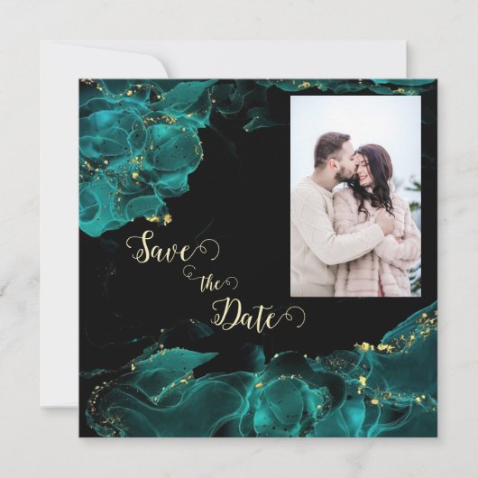 水彩アナスタシアブラックとグリーン保存日 (正面)