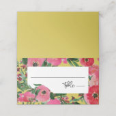 水彩アネモネイエロ結婚ーズ プレイスカード (外部開封)