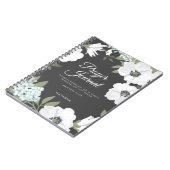 水彩アネモネス聖なる書物、 経典祈りの言葉ジャーナル ノートブック (左側)