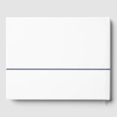 水彩アネモネ結婚フラワー ゲストブック (裏面)