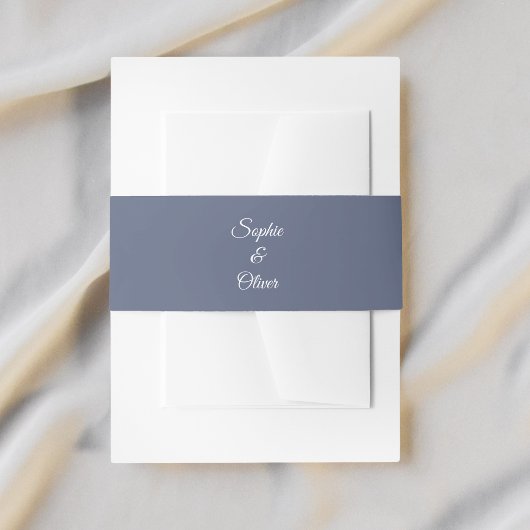 水彩アネモネ結婚フラワー 招待状ベリーバンド