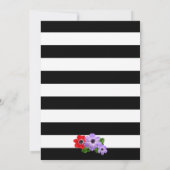 水彩アネモンフローラ結婚式招待状カード 招待状 (裏面)